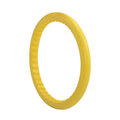Yellow puncture-proof bicycle inner tube, size 20, thorn-resistant no-flat design.
