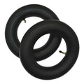 Black inner tube pair with brass TR87 bent valve stems, for 90/65-6.5 tires.