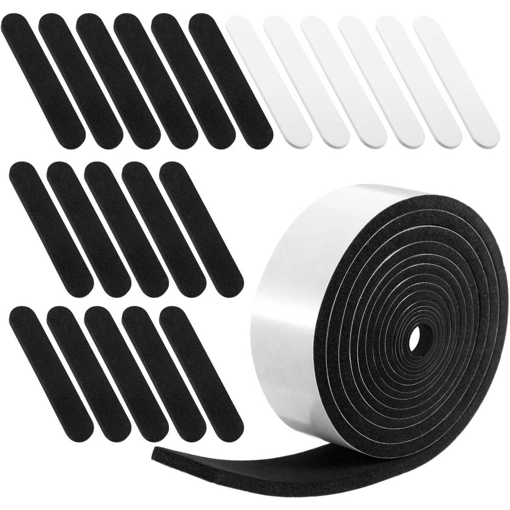 Hat size reducer foam strips set, black adhesive inserts for better hat fit