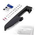 Black front passenger door armrest repair kit with mounting bracket and fasteners