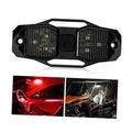 Black LED UTV doom light bar with dual rectangular lens covers and center power switch