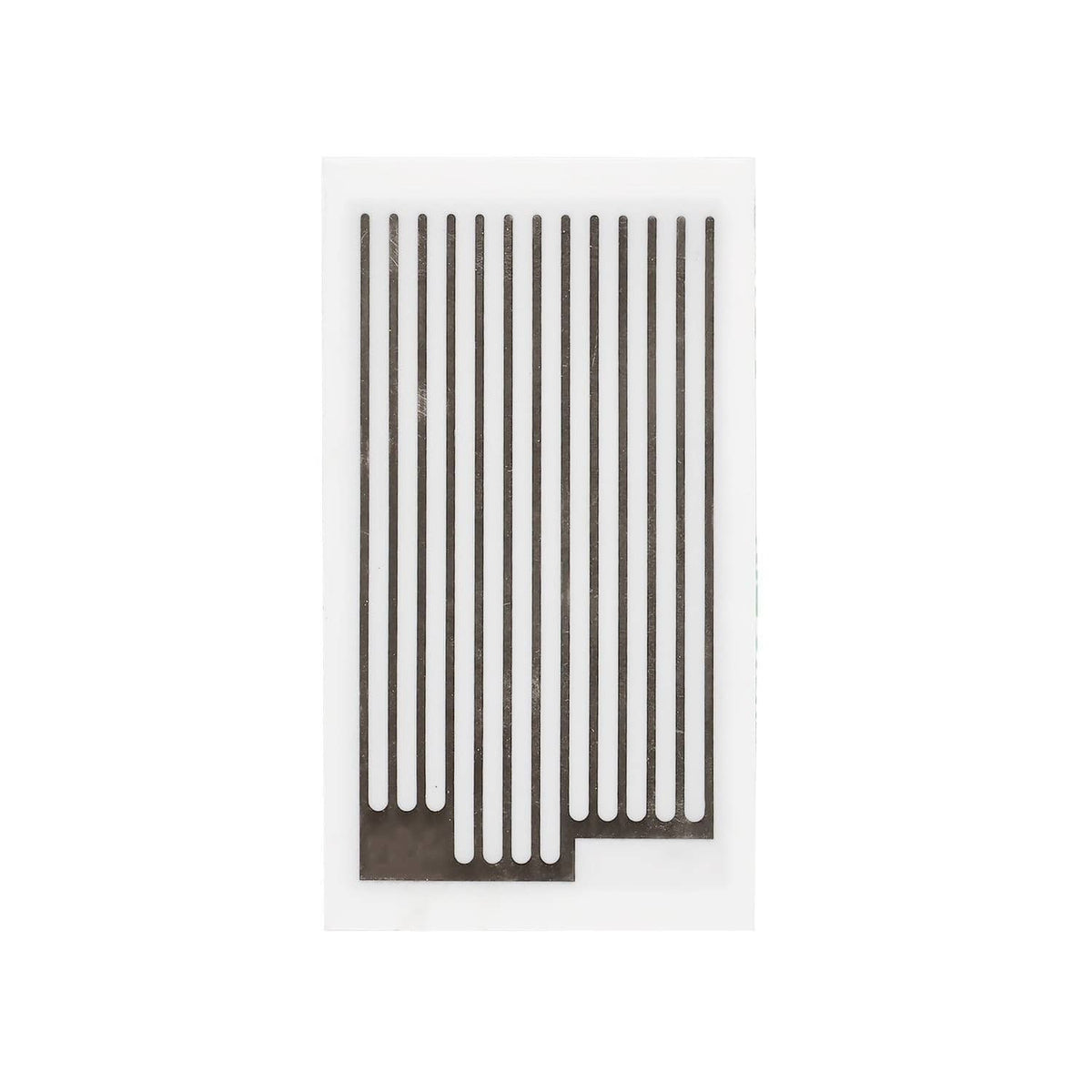 Ceramic ozone plate replacement, rectangular panel with dark base and vertical slot ribs