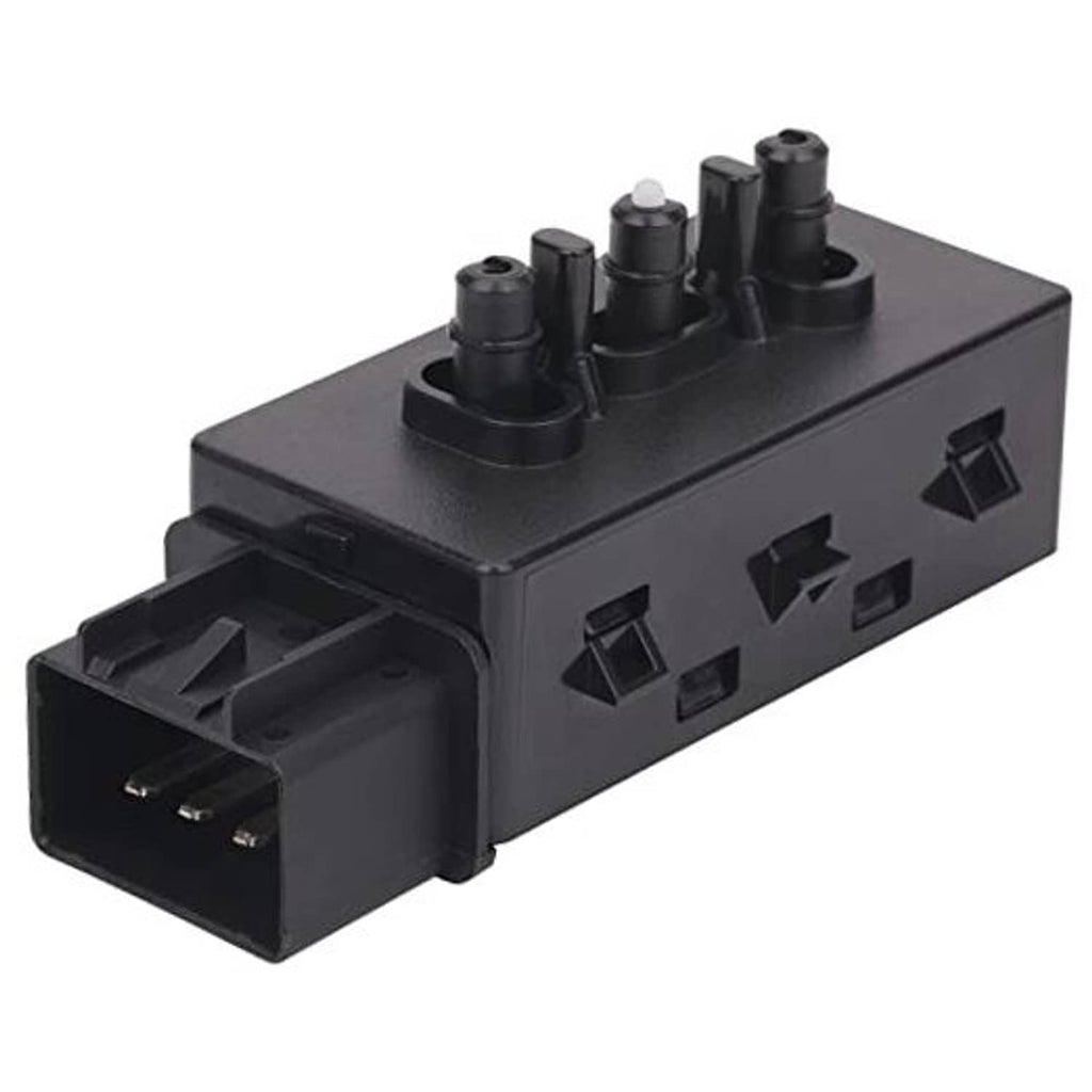Black power seat adjustment switch module with 8-pin connector, driver side control