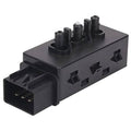 Black power seat adjustment switch module with 8-pin connector, driver side control