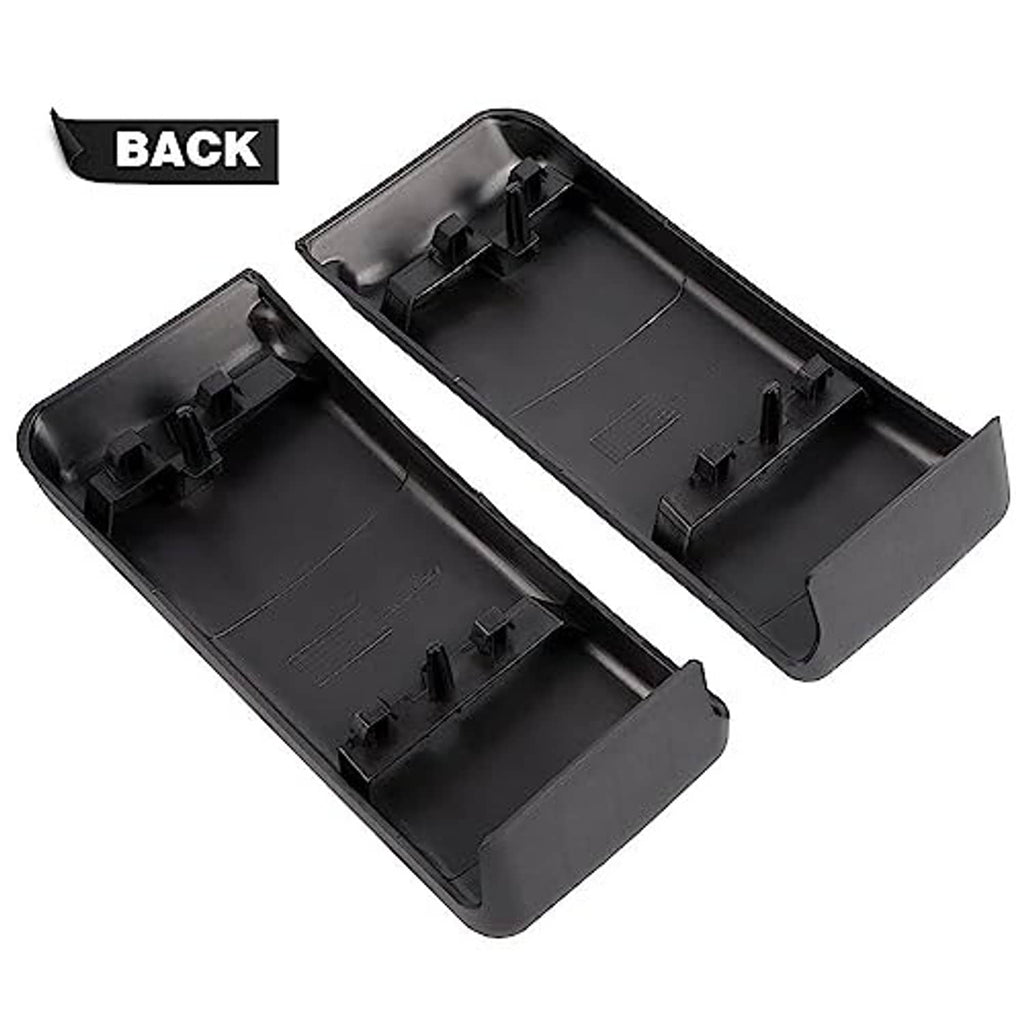 Front bumper guard pads underside with mounting clips, pair in black