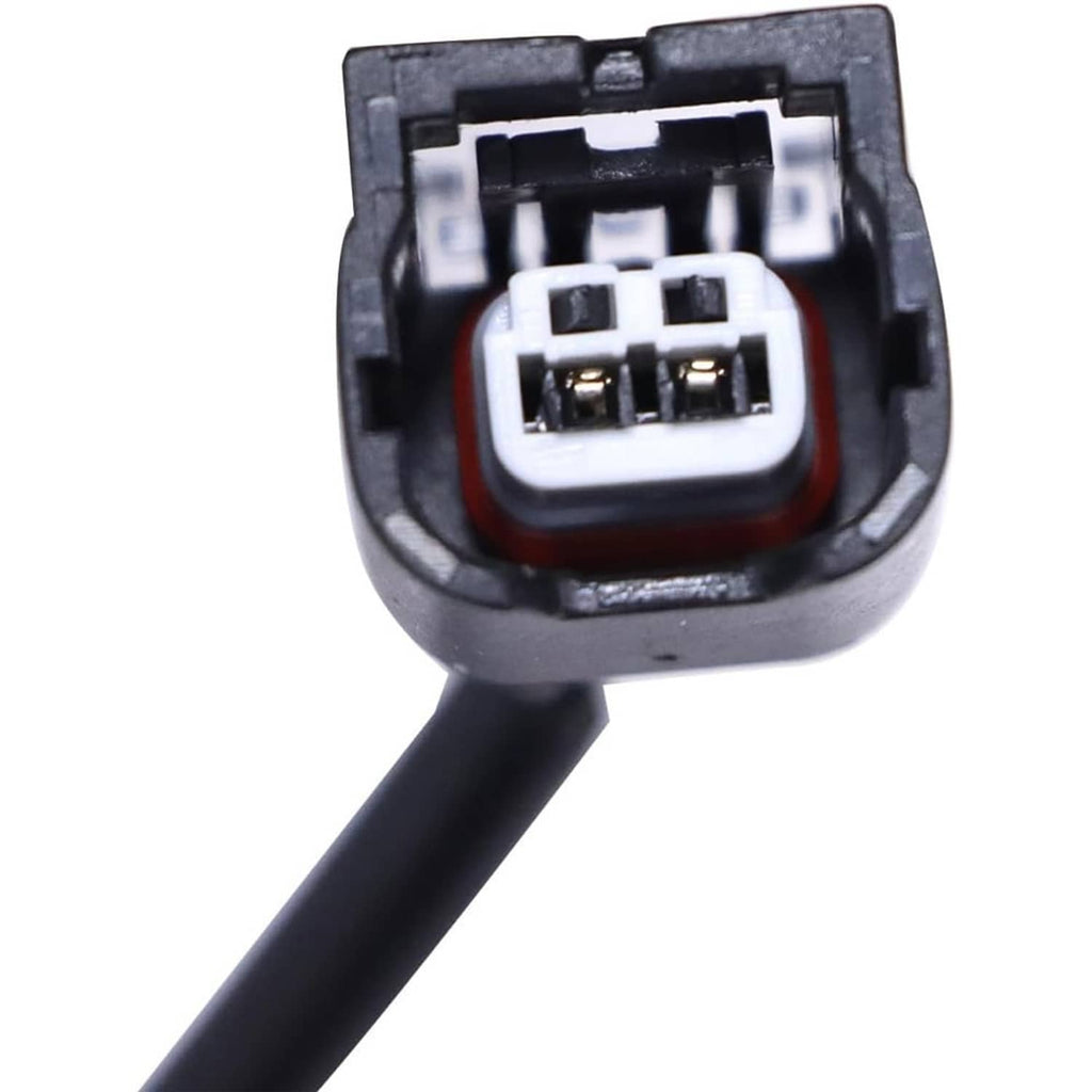 Electric shock absorber connector plug on black housing