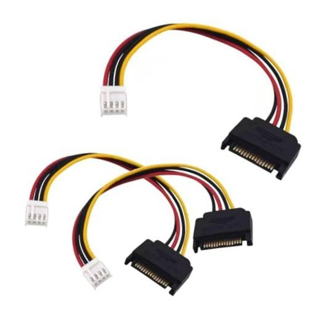 3-pack SATA to floppy (FDD) power adapter cable set, black connectors