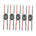 3.3V DC buck converter modules set, small PCBs with red and black leads (5-pack)