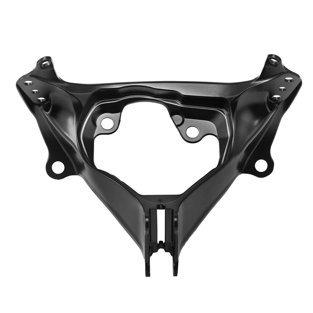 Black upper headlight stay bracket with central bracket prong and mounting points