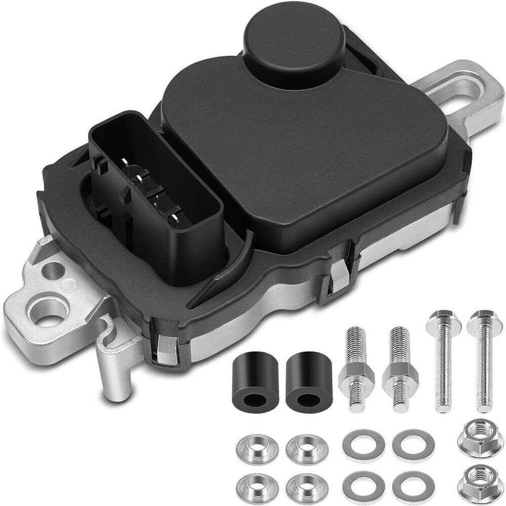 Fuel pump driver module with dual tabs and side connector, black housing with metal base.