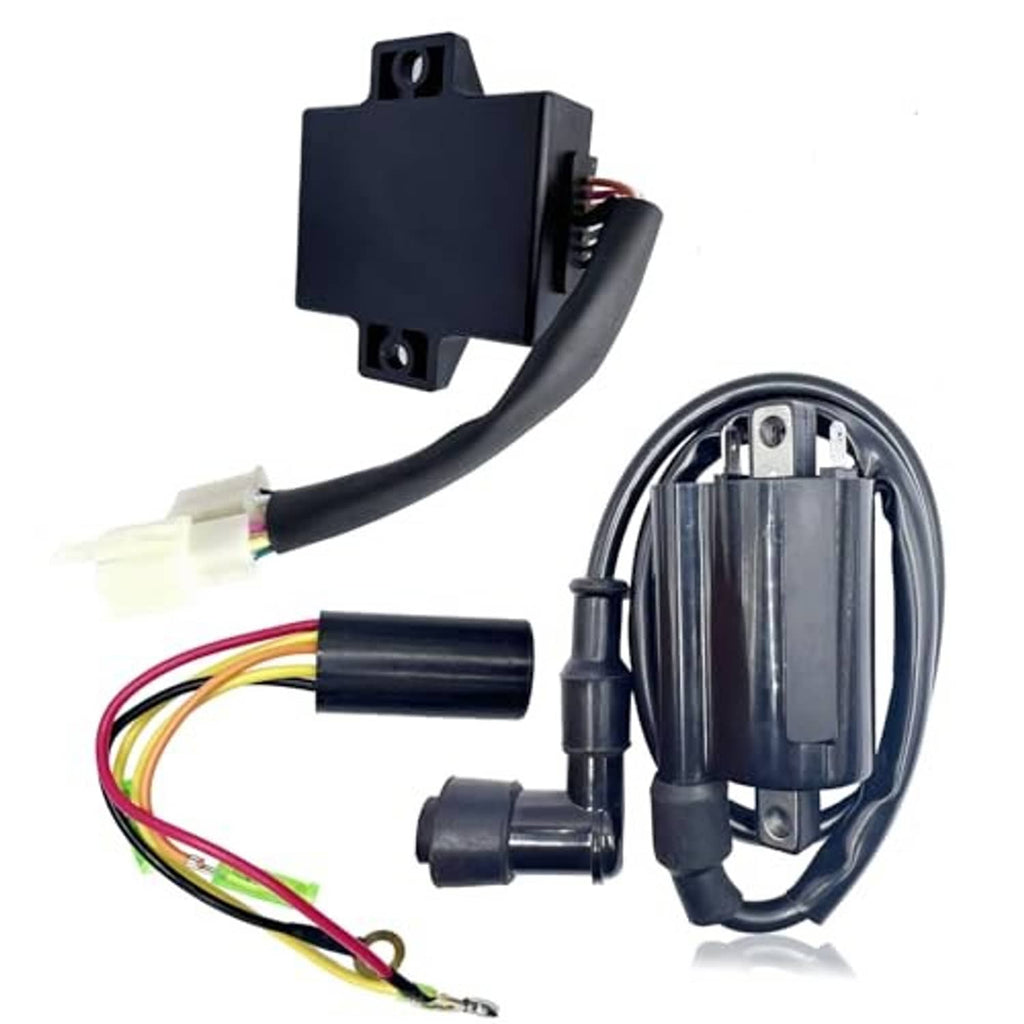 Igniter CDI box ignition module with wiring connectors and metal coil assembly