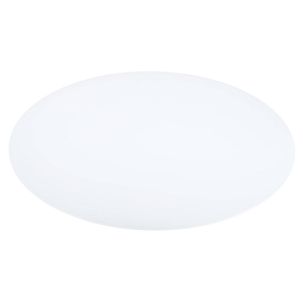 Round white lampshade diffuser, smooth matte surface