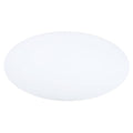 Round white lampshade diffuser, smooth matte surface