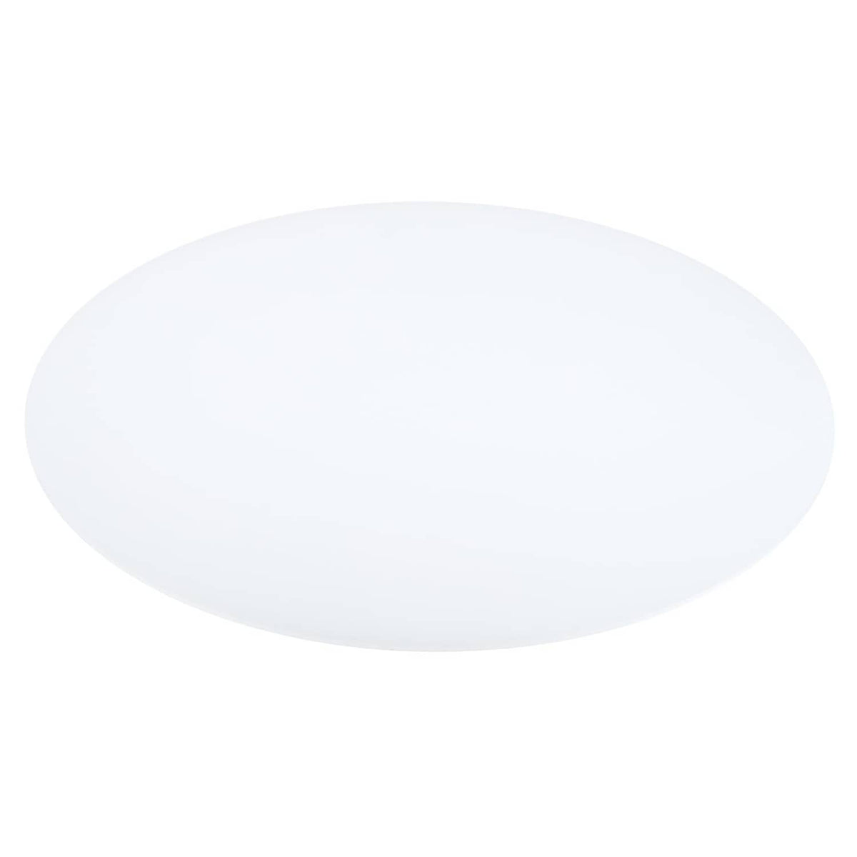 Round white lampshade diffuser, smooth matte surface