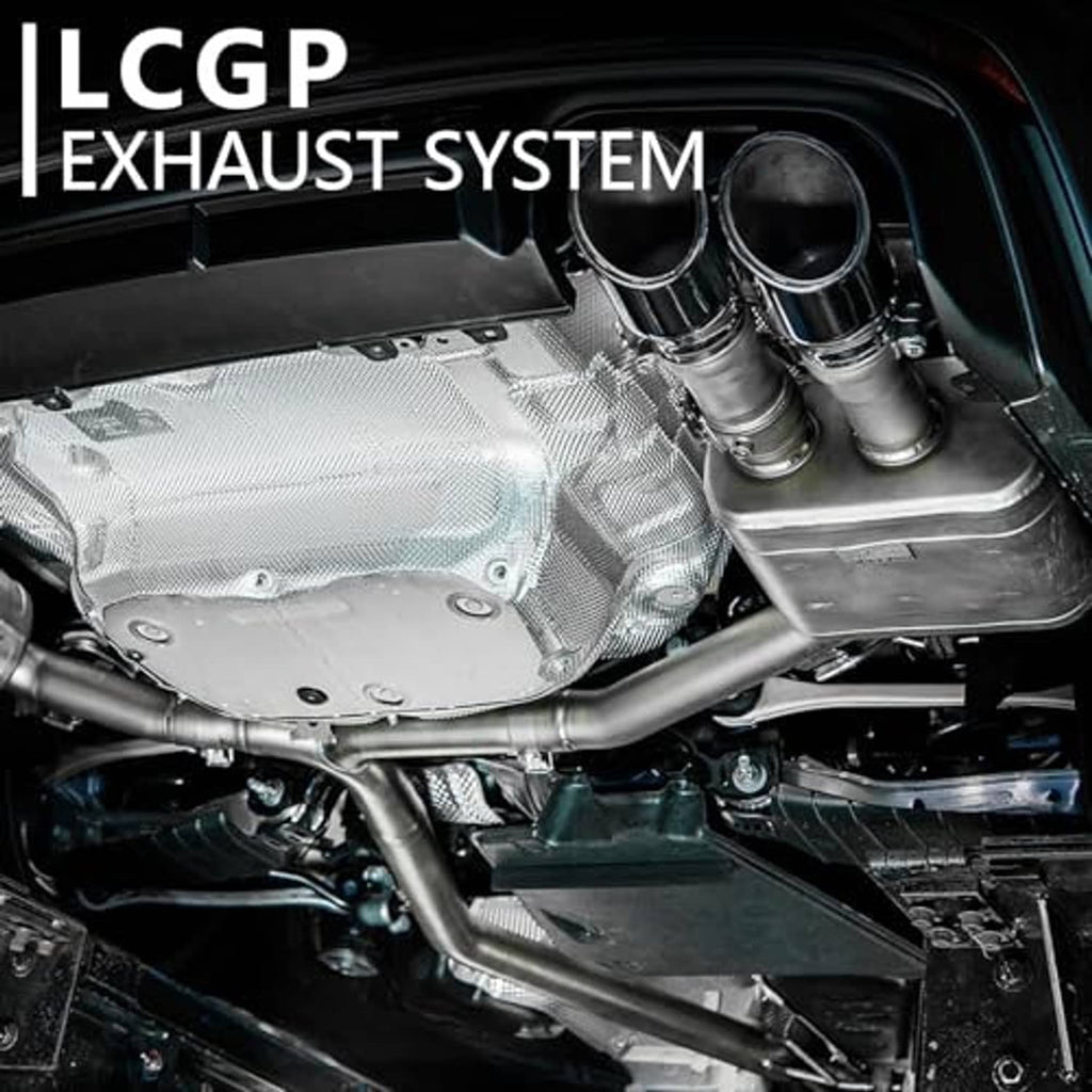 Stainless exhaust pipe section with smooth tube, part of exhaust system