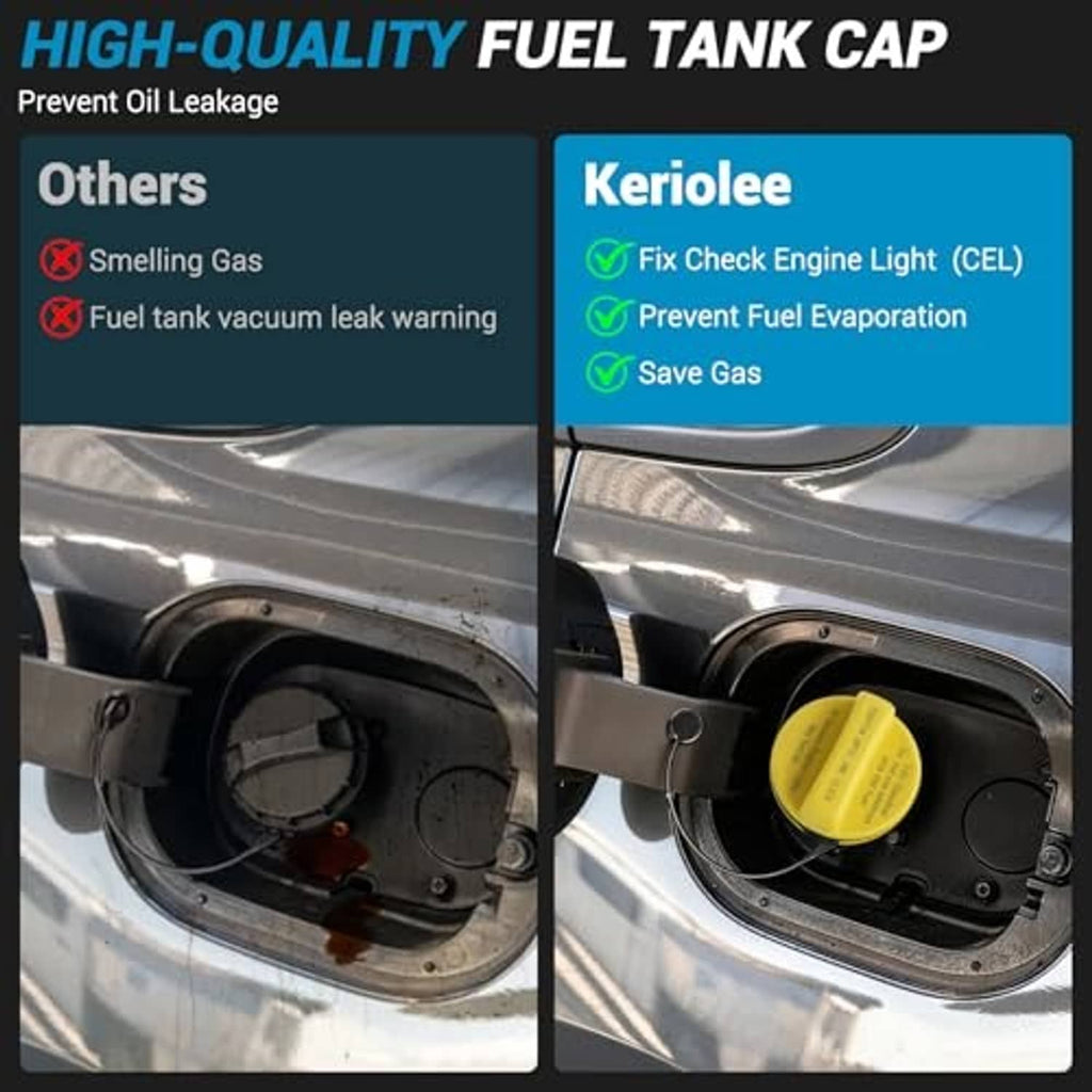 Yellow fuel tank gas cap shown installed inside the fuel opening
