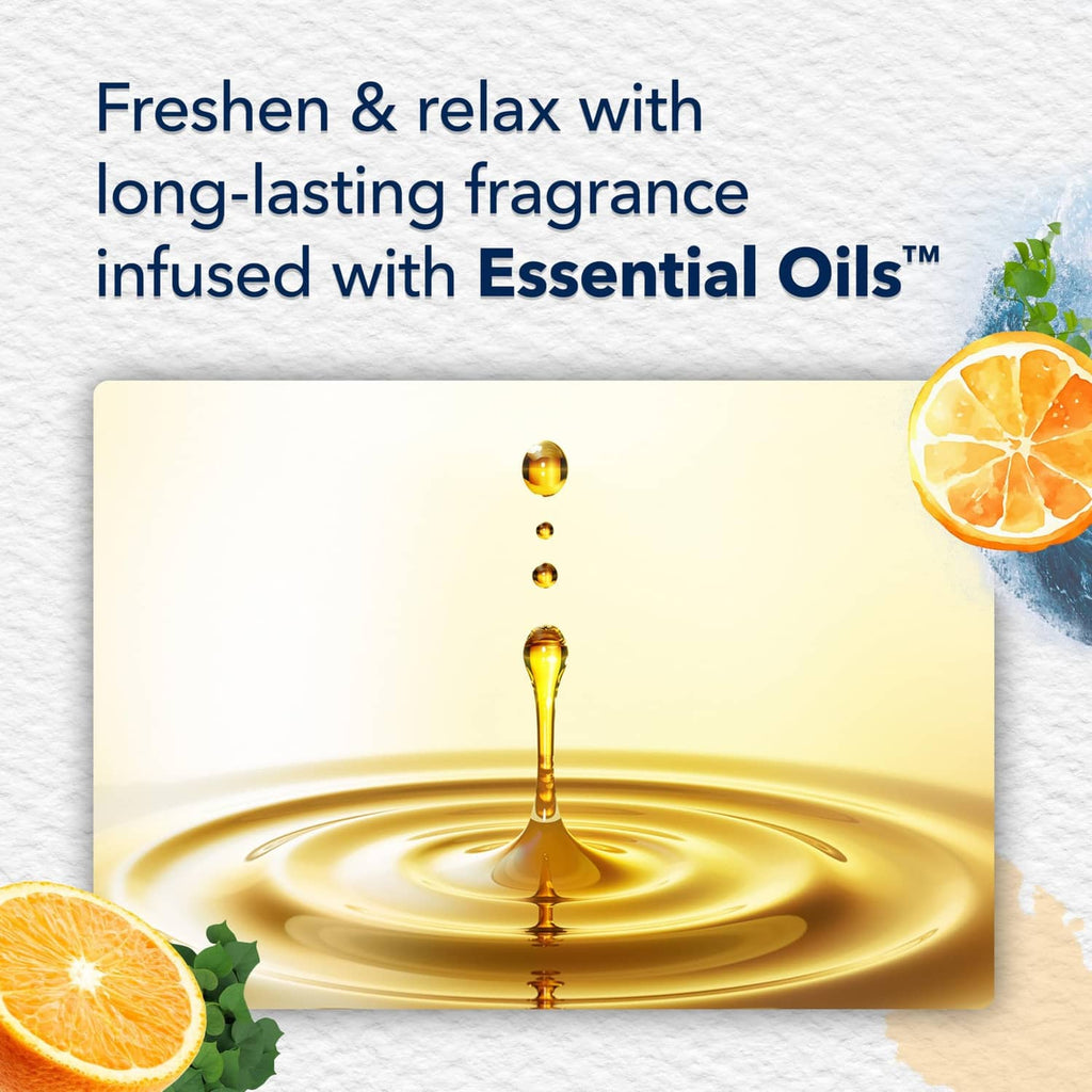 Glade PlugIns refill with essential-oil infused fragrance oil splash in warm gold