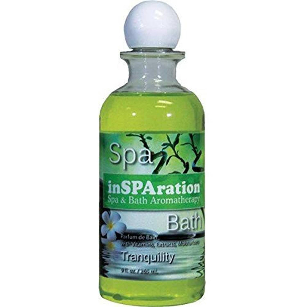 inSPAration spa aromatherapy water treatment bottle, Tranquility scent, green liquid