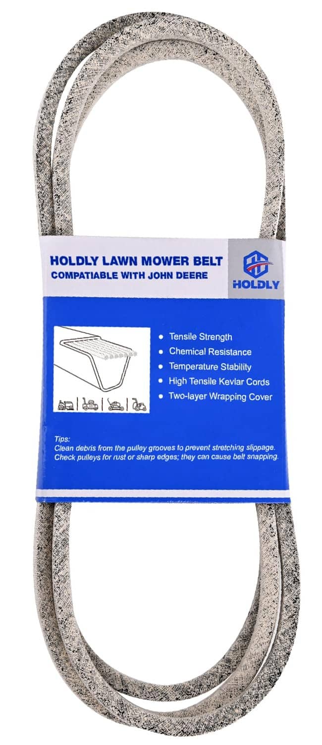Holdly mower drive belt, gray speckled loop, 1/2 in x 58 in