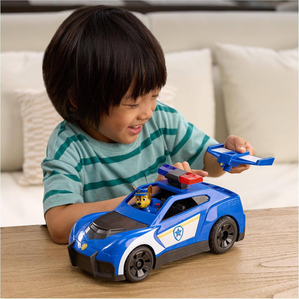 Paw Patrol blue Chase rescue cruiser toy car with Chase figure inside