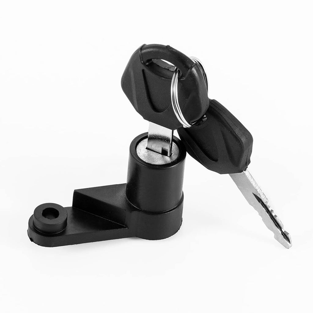 Black ignition switch with key and metal key blade