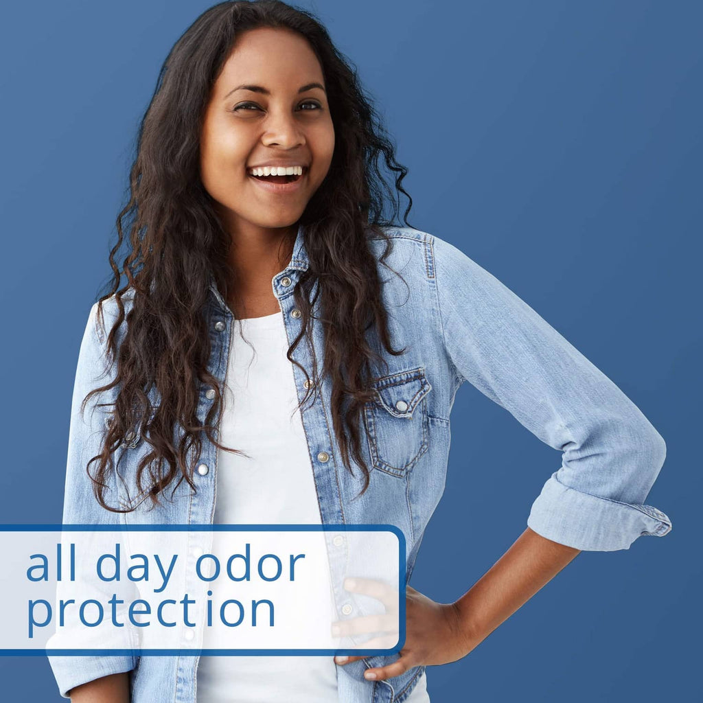 Dial antibacterial bar soap, woman with fresh clean skin after washing