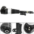 Front right air suspension shock strut with black rubber air spring and metal body