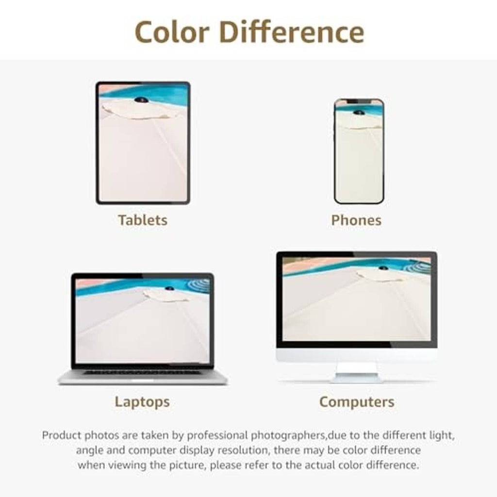 Umbrella replacement canopy in off-white and light gray color options