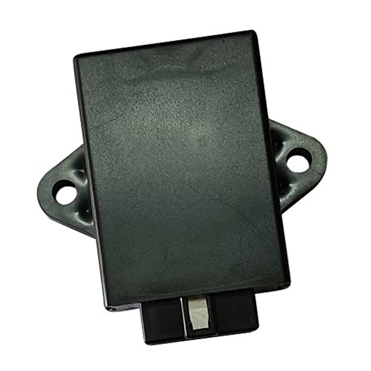 Motorcycle ignition module CDI unit with mounting bracket, dark green housing