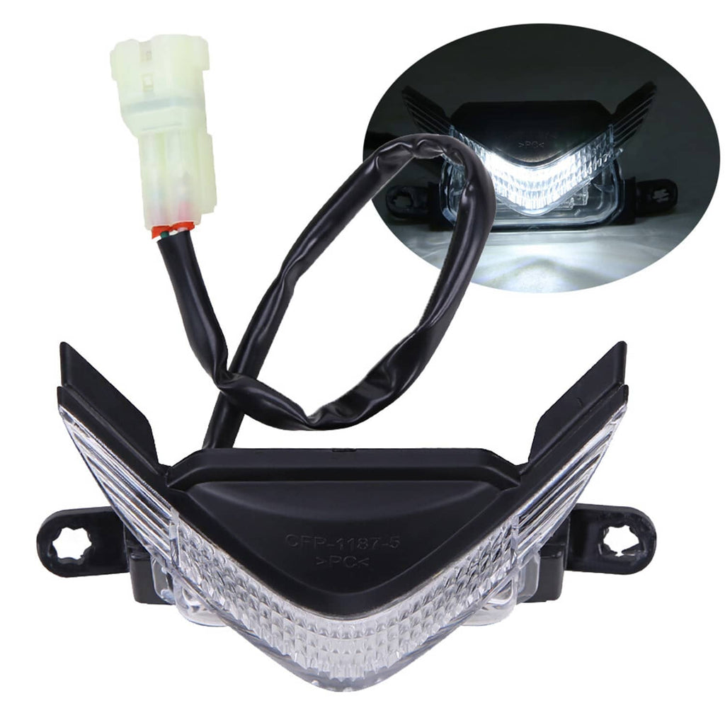 LED front upper indicator light with wiring connector and black housing