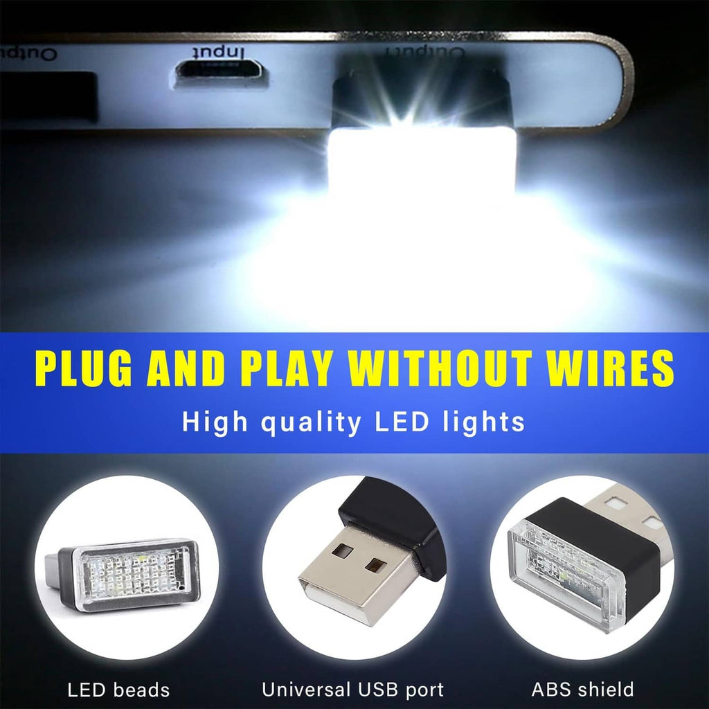 USB LED light module with bright white LED bar and USB plug housing