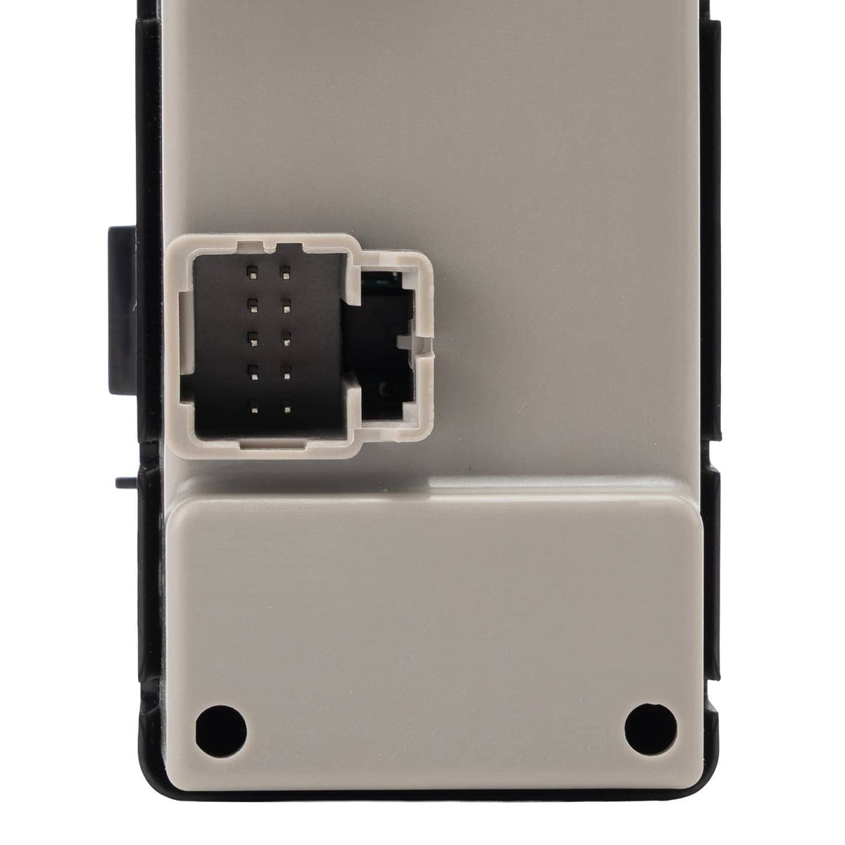 Driver side power window switch module with two screw holes