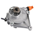 Silver vacuum pump with orange outlet cap and black vacuum port