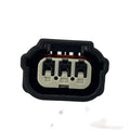 Camshaft position sensor connector, black housing with white 3-pin plug
