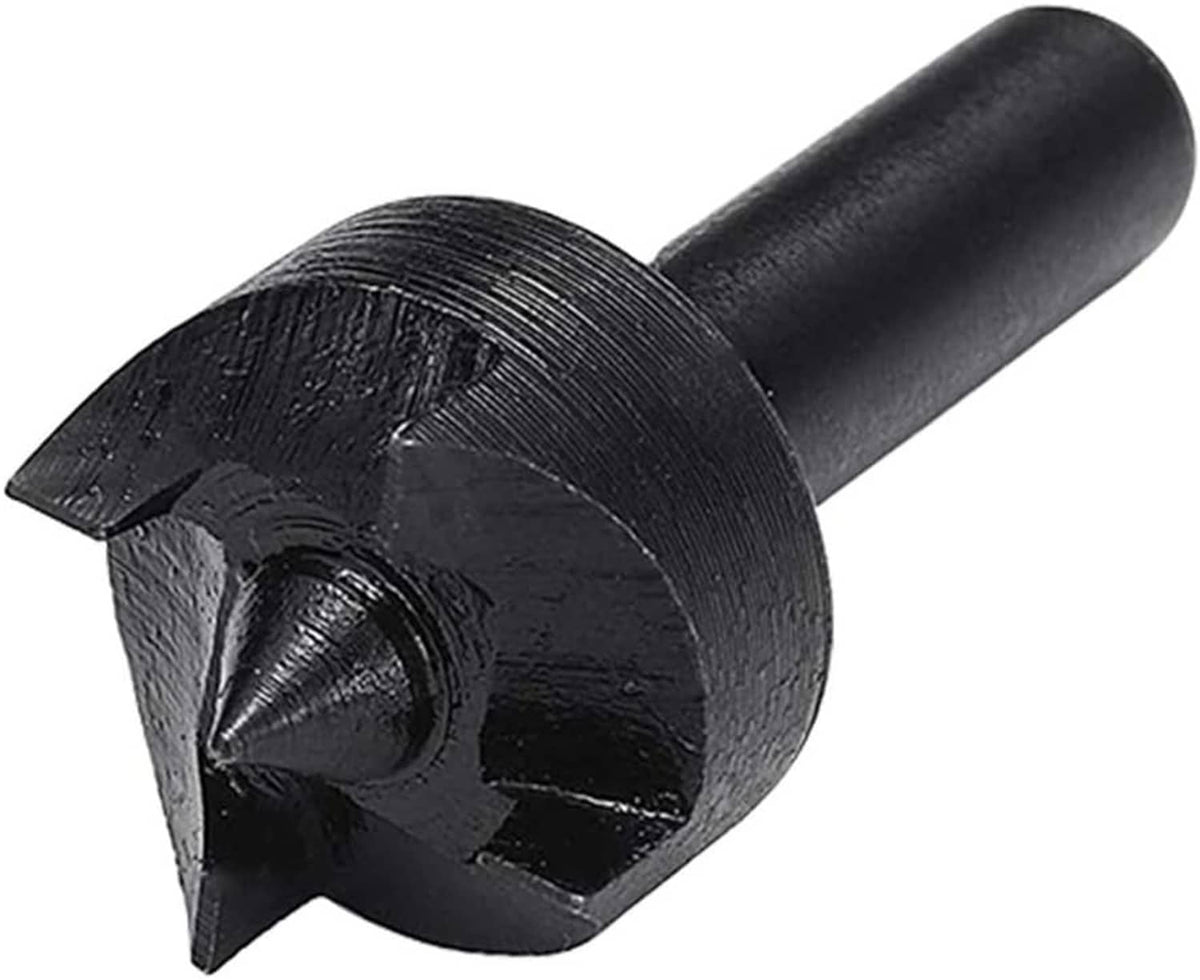 Close-up of black live center spur cup with threaded-looking detail and shank