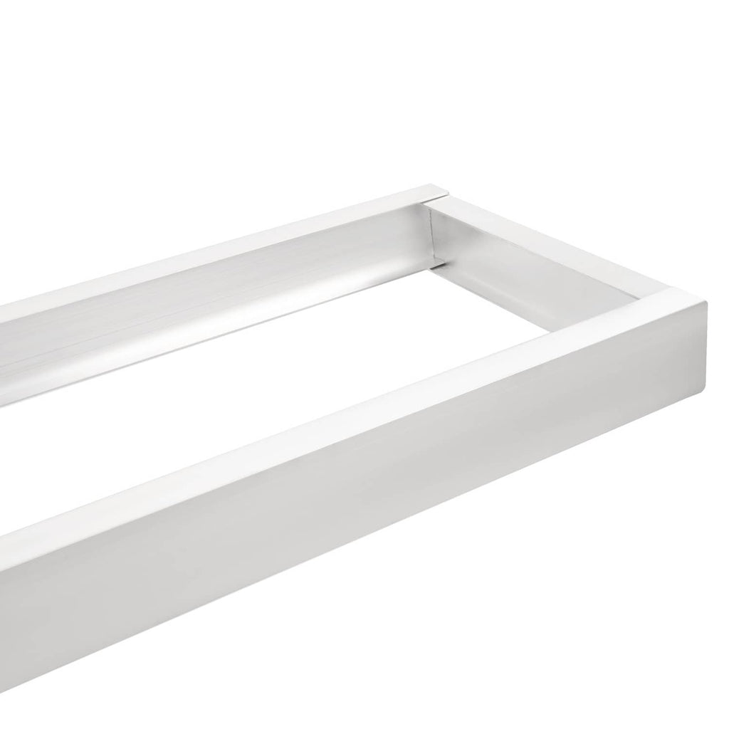 Aluminum ladder side rail with flat mounting edge