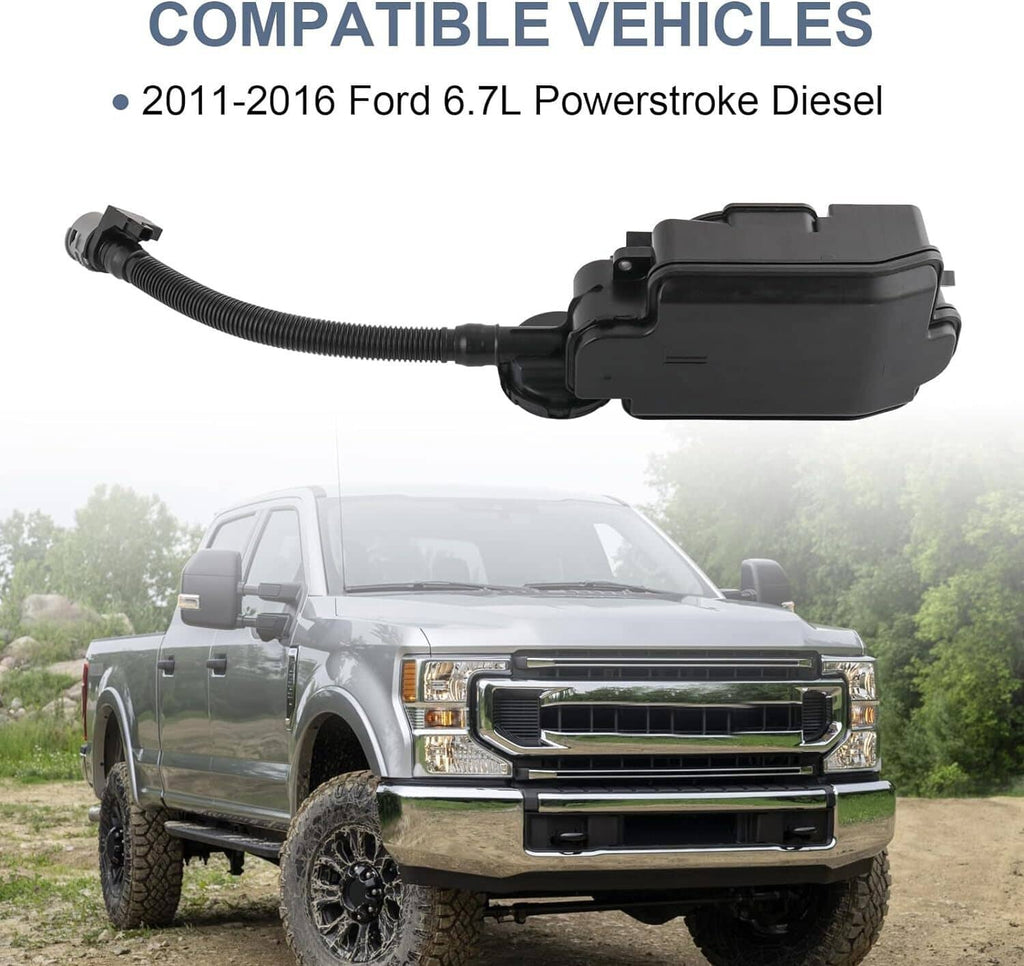 Black oil separator assembly with long ribbed hose and two vehicle connectors