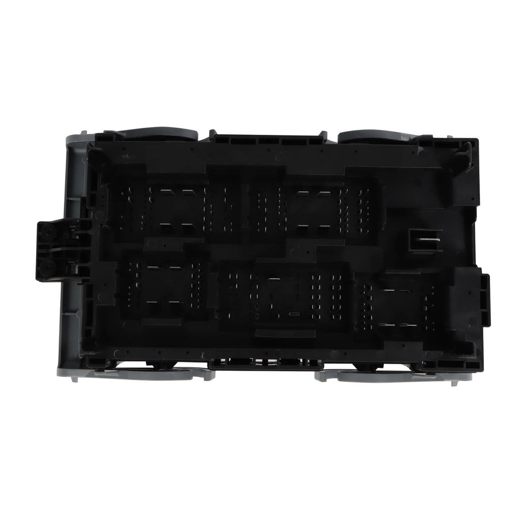 Vehicle fuse relay junction block back housing with internal connector slots