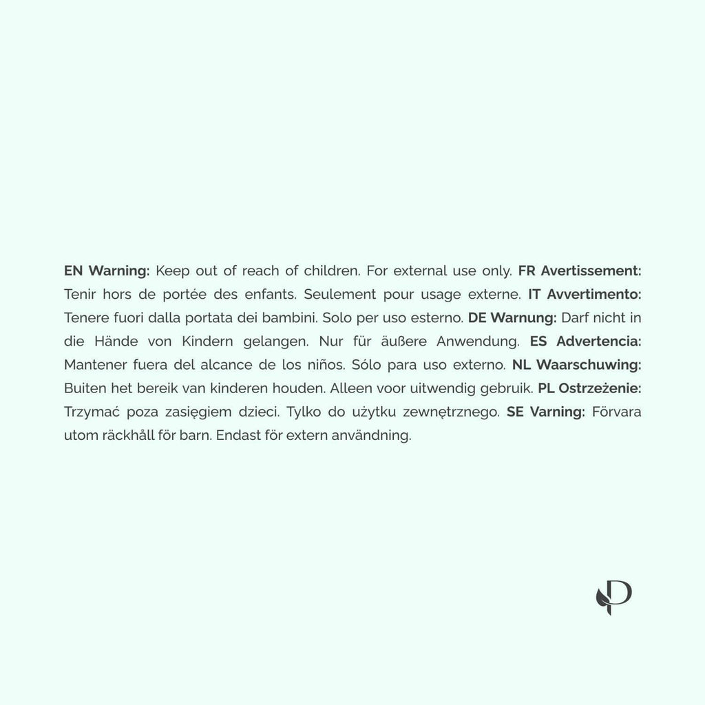 Instruction warning panel with PLANTIFIQUE logo on light background