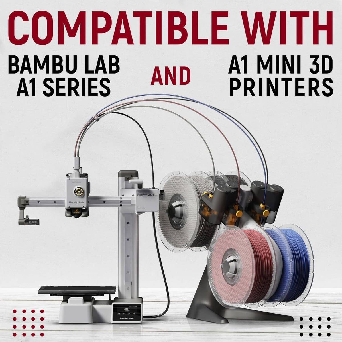 Hotend heating assembly kit installed on 3D printer toolhead with cables