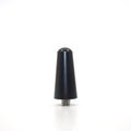 Short black universal car antenna replacement with threaded stud