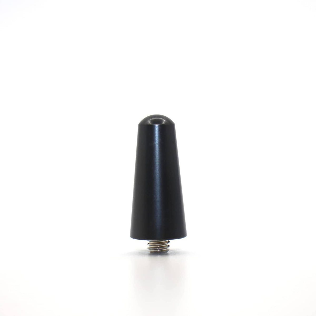 Short black universal car antenna replacement with threaded stud