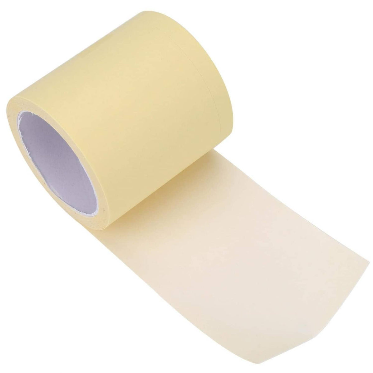 Disposable underarm sweat pad adhesive roll with beige backing and purple inner liner