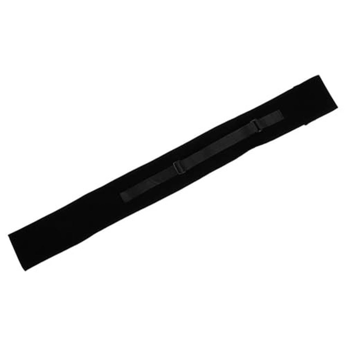 32-inch pool cue case with adjustable dark strap and padded stitched center strip
