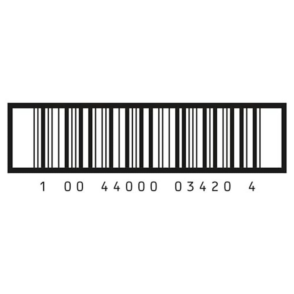 Belvita soft baked banana bread biscuits barcode label on pack
