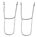 Pair of single-step cable climbing aider foot stirrups with loop handles