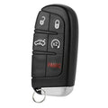 Black smart keyless entry remote fob with Panic button and key ring