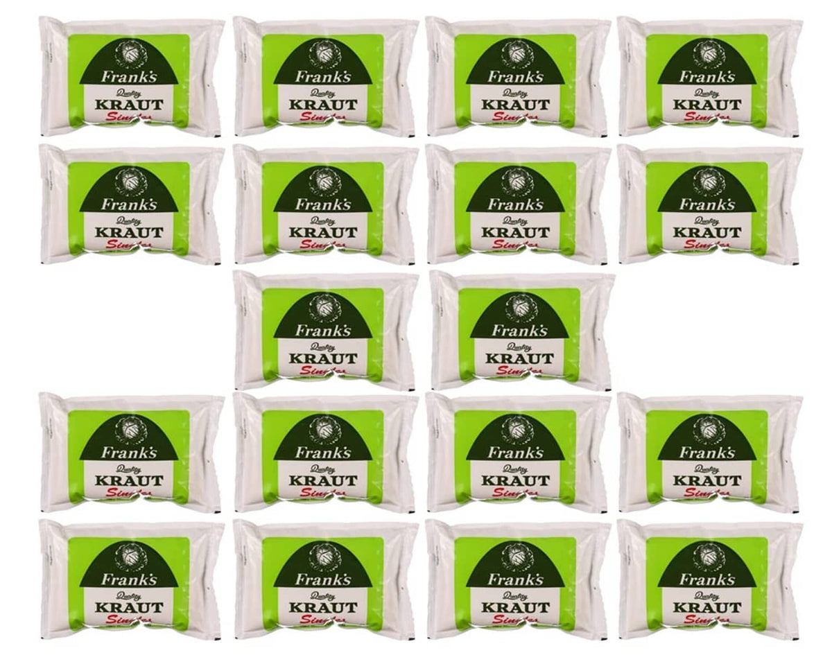 18-pack of Franks Kraut singles kosher sauerkraut, single-serve 1.5 oz packets