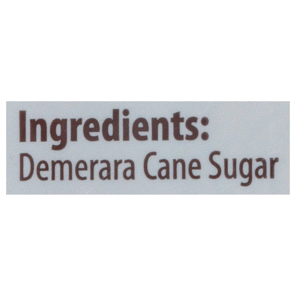 Ingredients: demerara cane sugar
