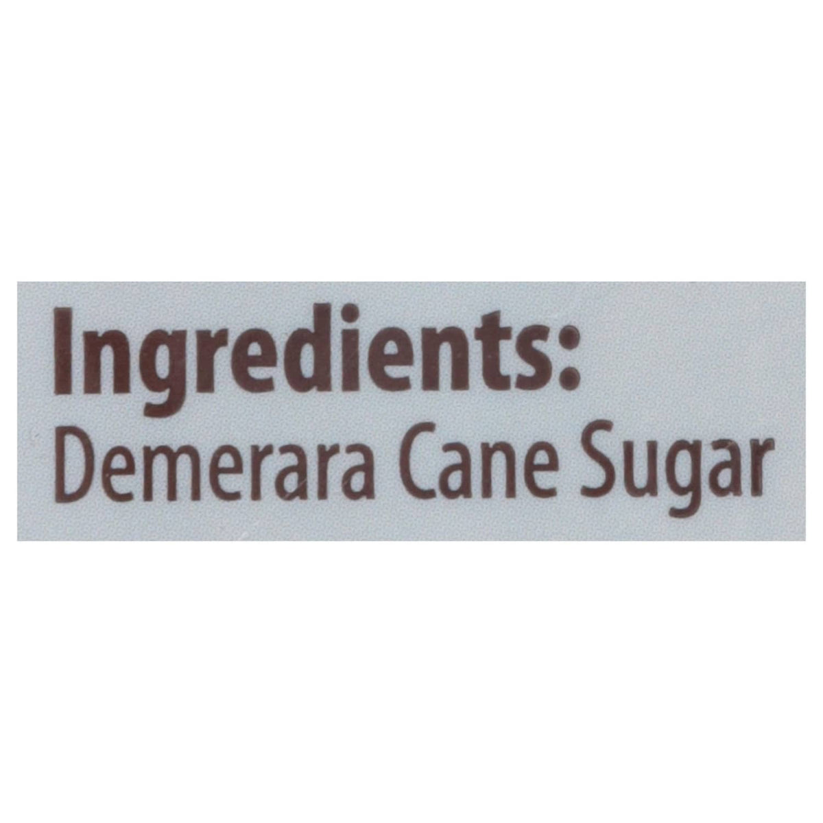Ingredients: demerara cane sugar